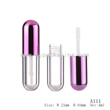 Embalagem de lipgloss agradável 2015, 4ml tubo cosmético plástico lipgloss